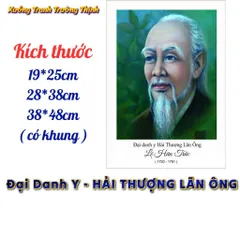 Khung Tranh 8 ĐẠI DANH Y - có khung  có hoả tốc