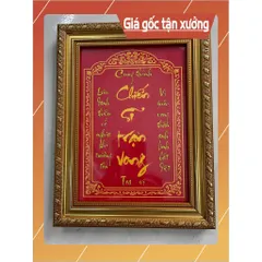 Khung tranh thờ CHIẾN SĨ TRẬN VONG bền màu + Khung ảnh sáng đẹp kích thước 3 cỡ