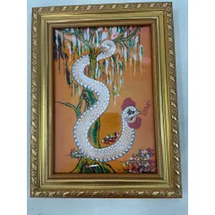 Bộ 2  khung Tranh Thờ THANH XÀ, BẠCH XÀ + Đã bao gồm khung