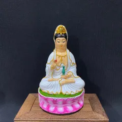 Tượng Quan Âm Ngồi 15cm Nhựa Composite NHIỀU MÀU