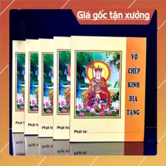 Vở Chép Kinh Địa Tạng Bồ Tát Bổn Nguyện TRẮNG TRƠN A5 lò xo dày 300 trang