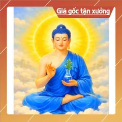 Khung  Tranh PHẬT DƯỢC SƯ   size 25cm x 35cm HOẰNG PHÁP DƯƠNG KHOA