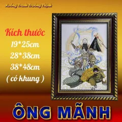 Khung Tranh ÔNG MÃNH - Có khung  có hoả tốc