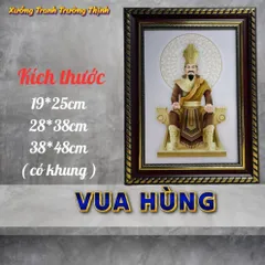 Khung Tranh VUA HÙNG - Có khung  có hoả tốc