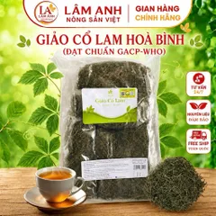 1Kg Giảo Cổ Lam 5 Lá Hòa Bình (Đạt Chuẩn GACP-WHO), Sao Tươi Cao Cấp, Hỗ Trợ Ổn Định Đường Huyết, Thanh Lọc Cơ Thể