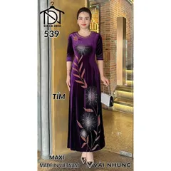 M539 nhung maxxi mẫu mới  Giá 380k