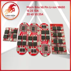 Bảng Mạch Bảo Vệ Pin Lipo 1S 2S 10A 3S 4S 5S 25A Bms 18650 Li-ion 18650 (05)