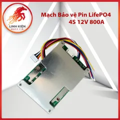 Mạch BMS 4S-3.2v 12V 50A Có Cân Bằng - Bảng Mạch Bảo Vệ Pin Sắt 3.2V, 4S Dòng Xả 50A, Dòng Tức Thời 800A (043)
