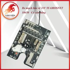 Bo Mạch Bảo Vệ 21V 5S 6MOSFET Có Cân Bằng – Pin Lithium 18650 Cho Máy Khoan Điện, BMS Chịu Tải Cao, Sạc Tự Ngắt (026)