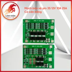 Mạch Bảo Vệ Pin 3S 12V 10A 25A Có Cân Bằng Cho Pin Li-ion 3.7V (19)