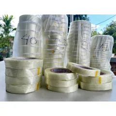 Băng Keo Sợi Thủy Tinh Chịu Nhiệt, Cách Điện – Size 12mm 20mm 25mm 40mm – Cuộn Dài 50m