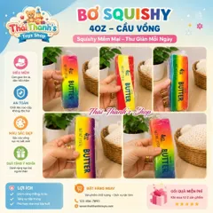 Squishy bóp mềm hình Bơ cầu vồng rực rỡ-Đồ chơi Giải Toả Căng Thẳng