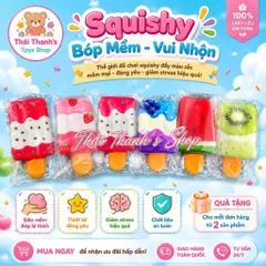 Squishy Bóp Mềm hình que Kem
