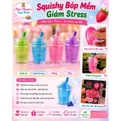 Squishy bóp mềm giảm stress hình ly nước-Đồ chơi giải toả căng thẳng