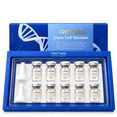 Serum Tế Bào Gốc Ronas Stem Cell Solution Hàn Quốc - Tái Tạo Da, Dưỡng Ẩm, Phục Hồi Làn Da Mịn Màng - Hộp 10 Lọ x 5ml