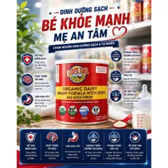 HÀNG CHÍNH HÃNG MỸ - Sữa Earth’s Best Organic Infant Đỏ 595g