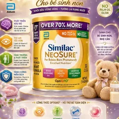 Sữa Similac Neosure 646g 371g (0-12 tháng) – Dinh dưỡng vượt trội cho bé sinh non- Hàng mỹ