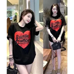 Áo thun form rộng nam nữ Trái tim SAIN unisex tay lỡ - áo phông hot trend 2024 chất cotton cao cấp