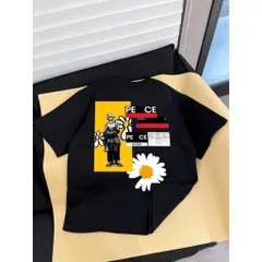 Áo thun form rộng  nam nữ  G-Dragon  hoạt tiết hoa PE CE màu Đen SIÊU CẤP  , Áo phông chất cotton cao cấp ĐL 250gsm