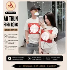 Áo thun form rộng  Logo Cê Khối Đỏ – Áo Phông Nam Nữ Mặc Trẻ Trung, tag mac đầy đủ