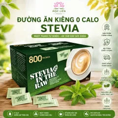 [Date 2028] Đường ăn kiêng chiết xuất từ lá cỏ ngọt Stevia In The Raw Zero Calorie Sweetener Hàng Mỹ