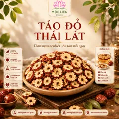 Táo Đỏ Khô Thái Lát 100g–1kg, Vị Ngọt Dịu, Pha Trà, Nấu Chè, Chưng Yến, Tiềm Gà