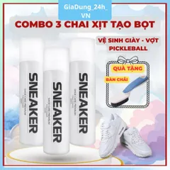 Xịt bọt vệ sinh giày Sneaker 300ml làm sạch nhanh chóng, an toàn với nhiều chất liệu giày