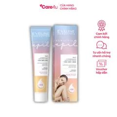 Kem tẩy lông Eveline Sensitiv Epil 125ML - Chiết xuất hoa hồng dành cho da nhạy cảm, tẩy sạch và làm dịu da hiệu quả