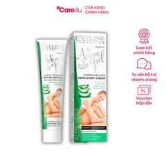 Kem tẩy lông Eveline Active Epil 125ML - Tẩy lông cho da nhạy cảm chiết xuất lô hội, dưỡng ẩm và làm dịu da