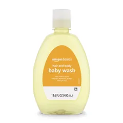 Sữa tắm gội cho bé-Amazon Basics Baby Wash Hair and Body 400ml – ko cay mắt
