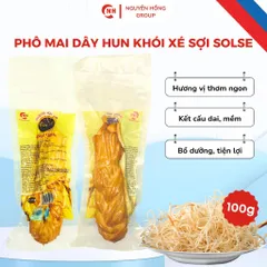 Phô mai sợi xông khói sữa bò Solse Nga chính hãng dinh dưỡng 100g, 200g - Nguyễn Hồng Official