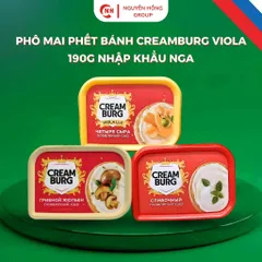 Phô mai phết bánh Creamburg Viola 190g nhập khẩu Nga phomai cheese