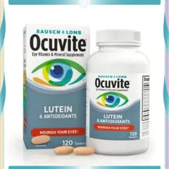Viên uống Bausch + Lomb Ocuvite Lutein & Antioxidants |120 viên| Tăng cường thị lực/Bảo vệ thị giác & Ngăn ngừa thoái hóa điểm vàng [S/P Chuẩn Mỹ]