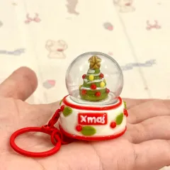 Móc khoá - Nam châm Quả cầu tuyết giáng sinh Merry Christmas