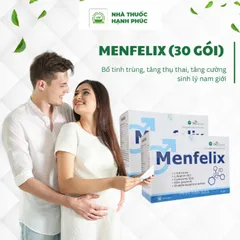 [Chính hãng] Thực phẩm bảo vệ sk MENFELIX (30 GÓI) – Bổ tinh trùng, tăng thụ thai, tăng cường sinh lý nam giới