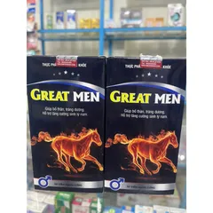 (Che tên sp) Tăng cường sinh lý GREAT MEN chống xuất tinh sớm bổ thận tráng dương nam giới 30 viên 835017