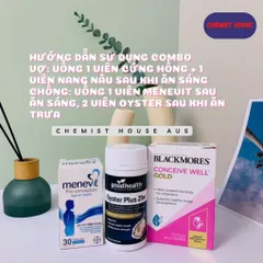[Hàng Chuẩn ÚC] Menevit - Hỗ trợ sinh sản sinh lý nam, tăng thụ thai 30 viên 835030