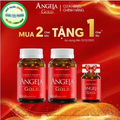 Combo 2 hộp 60 viên Angela gold tăng cường sinh lý nữ tặng 1 hộp 15 viên không chứa mầm đậu nành 835096