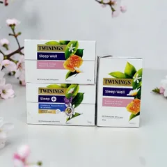 Trà Túi Lọc Twinings Sleep Well Herbal Tea 20 Gói Hoa Cúc Cam Lavender