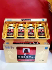 Cao Hồng Sâm Hàn Quốc 365 - Tăng Cường Sức Khỏe, Hỗ Trợ Miễn Dịch và Năng Lượng, Hộp 4 Lọ 240g 835227