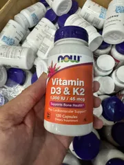 Vitamin D3 K2 1000IU/45mcg (120 Viên),Hỗ trợ tăng cường miễn dịch,Hỗ trợ sức khỏe xương khớp 835998