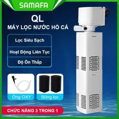 Máy lọc nước bể cá QL đa năng 4 trong 1, lọc siêu sạch, hoạt động êm ái, tiết kiệm điện, công suất lớn