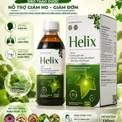 Helix 120ml – TPBVSK Hỗ Trợ Giảm Ho, Giảm Đờm, Rát Họng, Khàn Tiếng