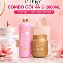 Combo Phục Hồi Tóc Hư Tổn: Dầu Gội CHESY & Kem Ủ Hấp Dầu HYAMIN – Tóc Khỏe Đẹp Chuẩn Salon