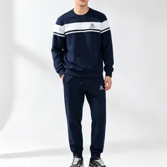 Bộ nỉ nam 2 da cổ tròn{MK}.Bộ nỉ nam thu đông . Ảnh thật