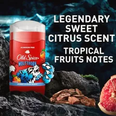⚡ Old Spice Wolfthorn Lăn/Sáp khử mùi nam 85g Mỹ - Giao hỏa tốc, khử mùi thơm lâu