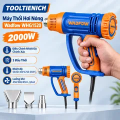Máy Thổi Hơi Nóng Wadfow WHG1520 2000W Điều Chỉnh Nhiệt Độ 3 Đầu Thổi