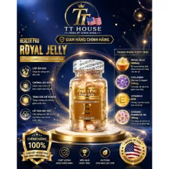 Viên nang dưỡng da sữa ong chúa vitamin E Health Pro Royal Jelly Hàng Mỹ 838990
