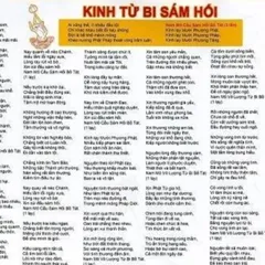 Tờ Kinh Sám Hối TỪ BI Phật Giáo Đọc Hàng Ngày Giúp Phát Triển Các Hạnh Lành