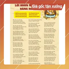Tờ Kinh Cầu Nguyện Lời Khấn Nguyện Hàng Ngày và Chú Đại Bi 84 Câu Khổ A4 Cán Nilong Bóng Chống Nước ÉP 841435